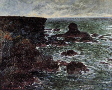 The Lion Rock BelleIleenMer Claude Monet Oil Paintings